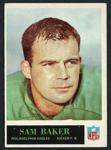Sam Baker #128 1965 Philadelphia card