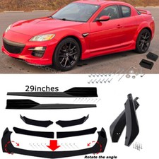For Mazda 3 5 6 Black Front Bumper Spoiler Body Kit Side Skirt Rear Lips For Mazda 3 5 6 Black Front Bumper Spoiler Body Kit Side Skirt Rear Lips