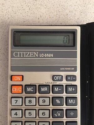 Comprar Citizen LC-516N Antigua Calculadora Vintage Funciona Calculator 1985 Japan