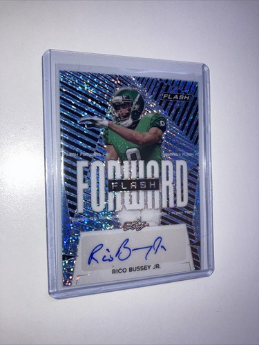 2021 Leaf Flash Football Forward Rookie Auto FF-RBJ RICO BUSSEY JR RC /35 - Picture 2 of 5