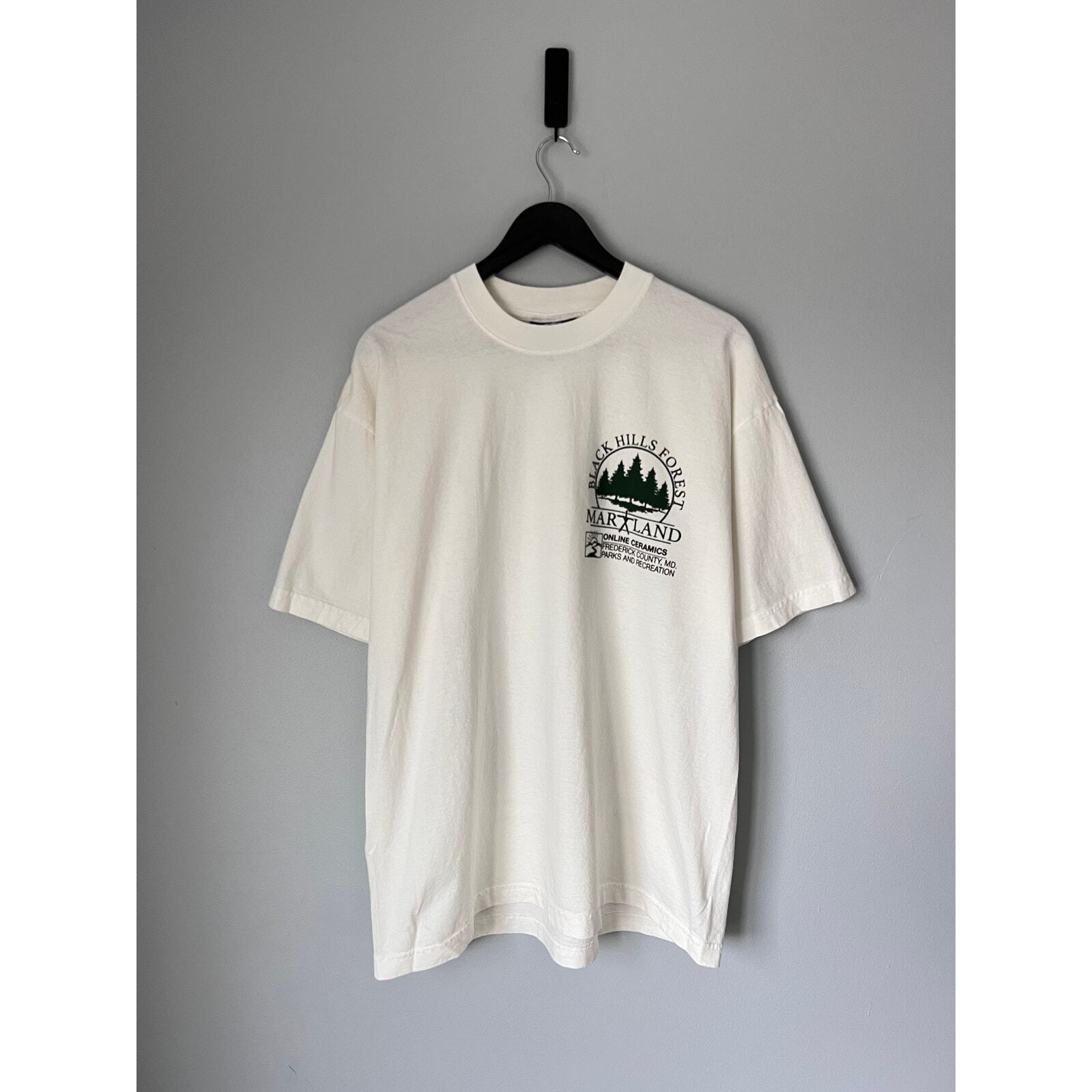 Online Ceramics Blair Witch Black Hills Forest Map T-Shirt Size XL Brand New-image