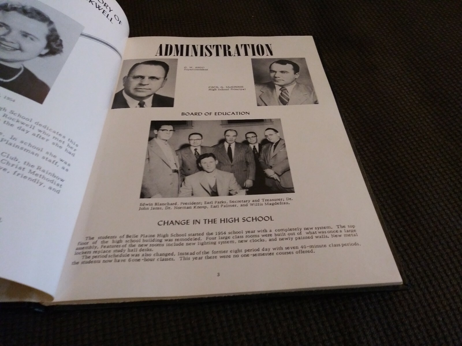 1955 Belle Plaine High School Yearbook Belle Plaine Iowa eBay