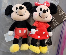 Disney NuiMOs Mickey Mouse  Minnie Mouse Set of 2 Cuddly Plush 6'' Plush NWT