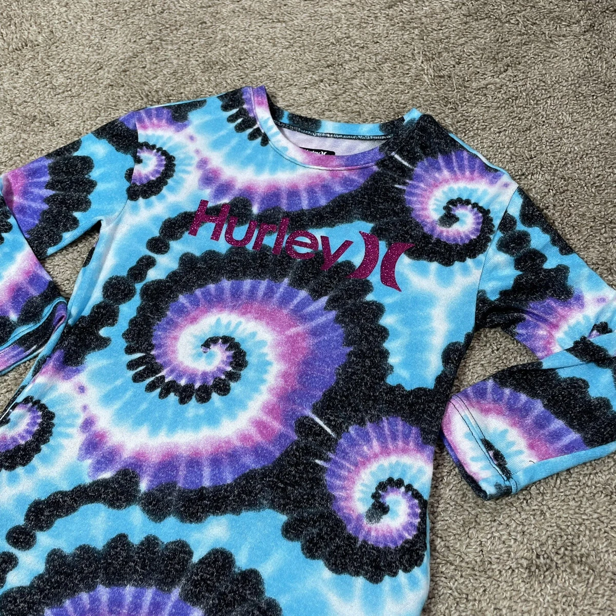 Hurley Tie Dye Sweater Dress Girls Size Small