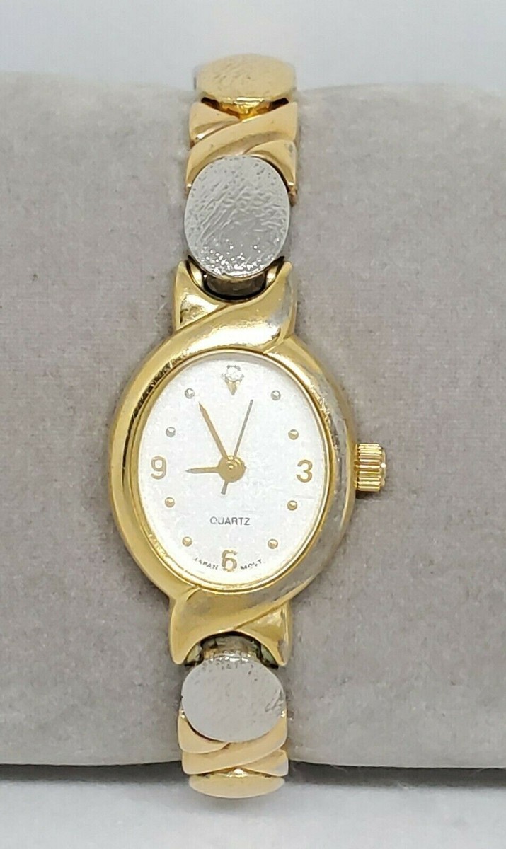Ladies Avon Gold Silver Tone Stunning Analog Quartz Watch D1  display picture 2