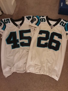 carolina panthers game worn jersey