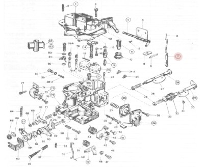 PARTE CARBONE ORIGINALE PRODUTTORE DI APPARECCHIATURE ORIGINALI #32 079 08-S CHOKE LINKAGE - Foto 6
