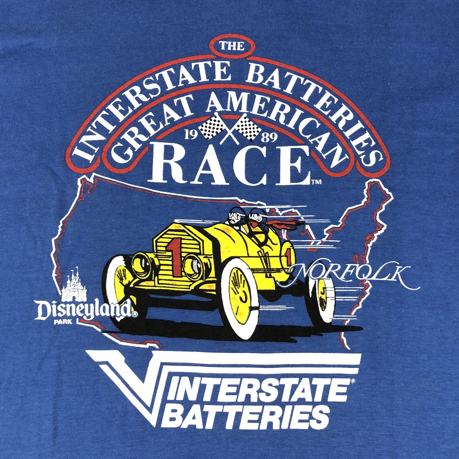 Vtg 1989 Interstate Batteries Great American Race Dis… Gem