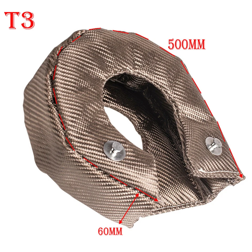 Titanium T3 TURBO BLANKET Heat Shield Beanie Cover Wrap T25 T28 GT25 30 32 35 BA - image 4 of 4