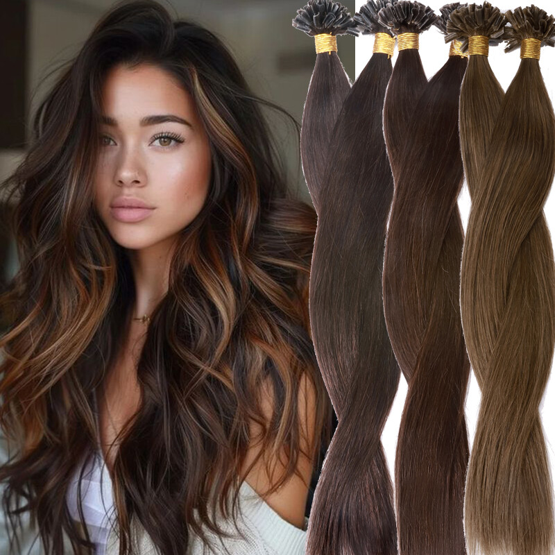 CLEARANCE Nail U Tip Human Remy Hair Extensions Pre Bonded Keratin