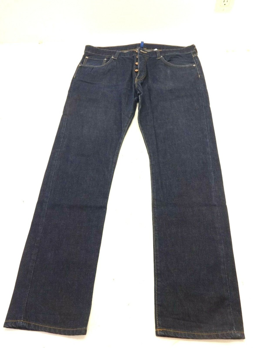 H M DIVIDED MEN'S DARK WASH BLUE DENIM SLIM FIT SKINNY JEANS