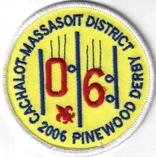 2006 Pinewood Derby Cachalot-Massasoit District WHT Bdr. [MX-12347]