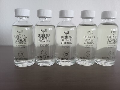 YOUTH TO THE PEOPLE Kale + Green Tea Spinach Vitamins Superfood Cleanser 1oz x5!