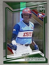 2022 Elite Extra Edition DPL Status Green #196 Carlos Danimal /499 🔥💪🔥💪