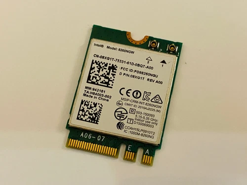 Intel Dual Band Wireless-AC 8260NGW wifi adapter card 08XG1T