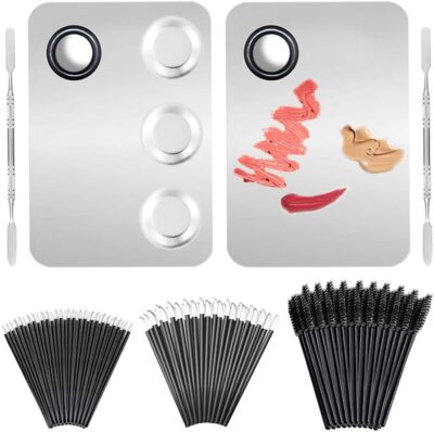 Einweg Make-up Applikatoren Set Mischen Kosmetik Palette Spatel Stäbe Eyeliner