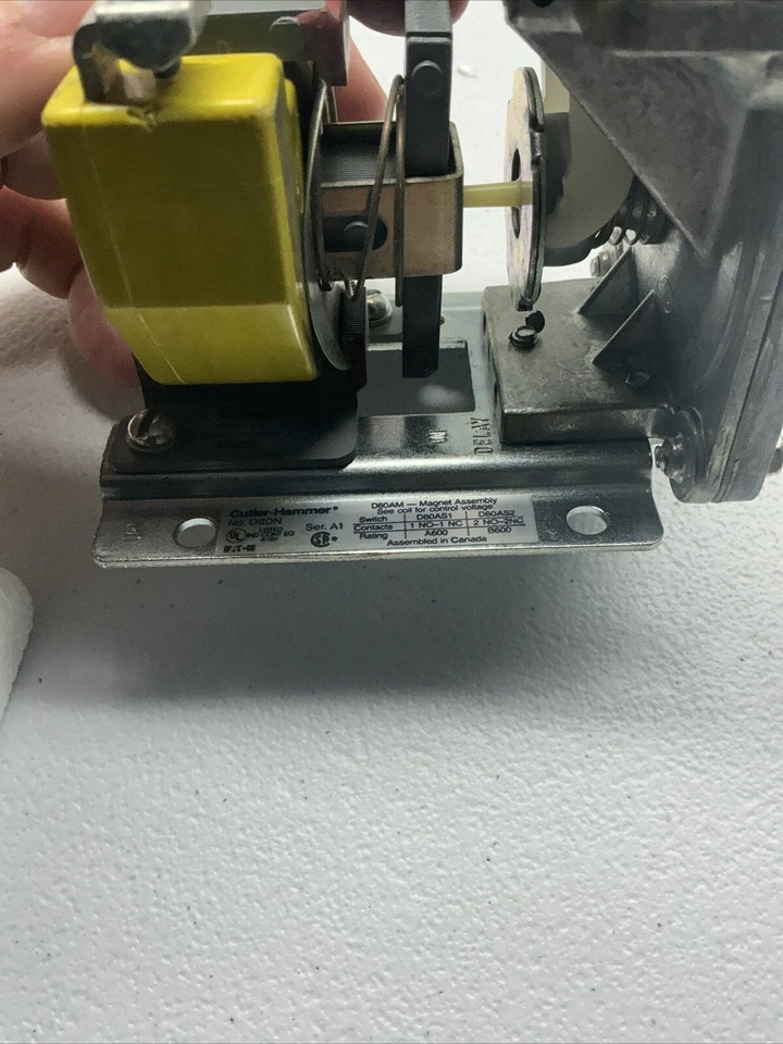 Cutler-Hammer Series A1 Pneumatic 3min Timer - D80NE1C, 600V, D80N, D80AS1, NOS - Image 4 of 4