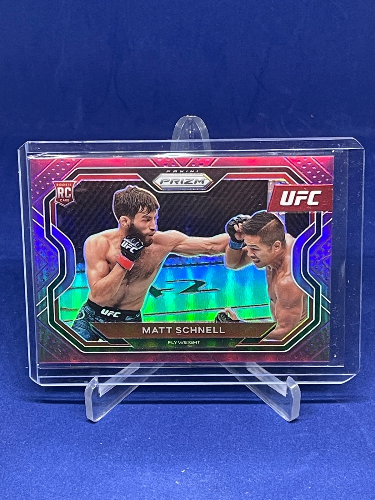 MATT SCHNELL 2021 PANINI PRIZM UFC PURPLE PRIZM ROOKIE RC #D /149