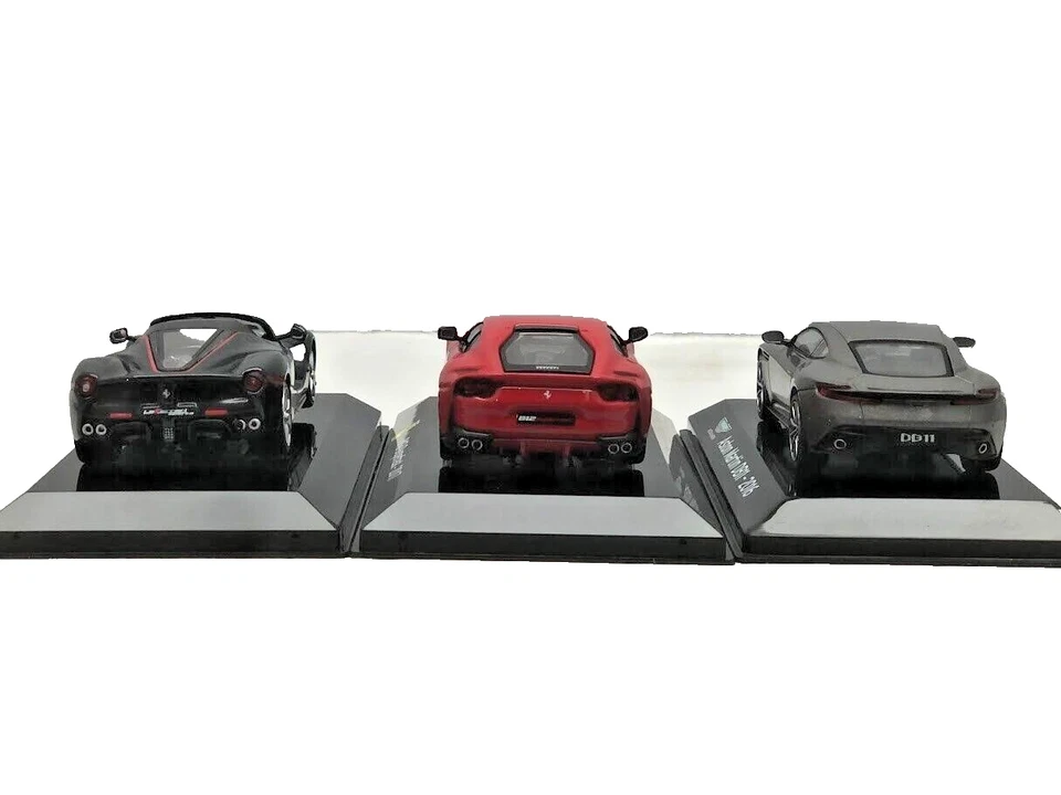3x Aston Martin DB11 Ferrari 812 LaFerrari Aperta 1/43 Diecast Car IXO Altaya - Image 3 of 4