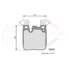 Brake Pads Set For BMW 4 Series F33 F83 M4 Rear 34212284989 34216855474