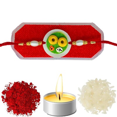Seasonal Designer 3D Food Rakhi For Kids Attractive Embossed Foods Rakhi