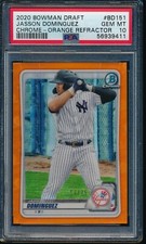 PSA 10 JASSON DOMINGUEZ 2020 Bowman Chrome Draft ORANGE REFRACTOR #/25 GEM MINT