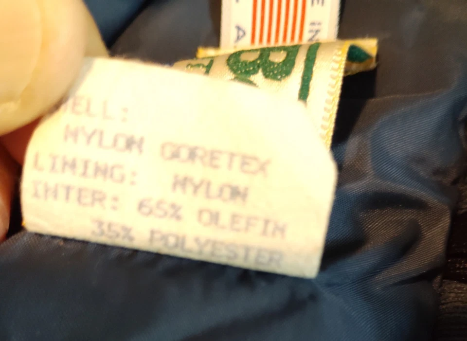 Vintage L.L.Bean Maine Wardens Parka Goretex Tan Khaki Jacket Men's Size M - Image 4 of 4