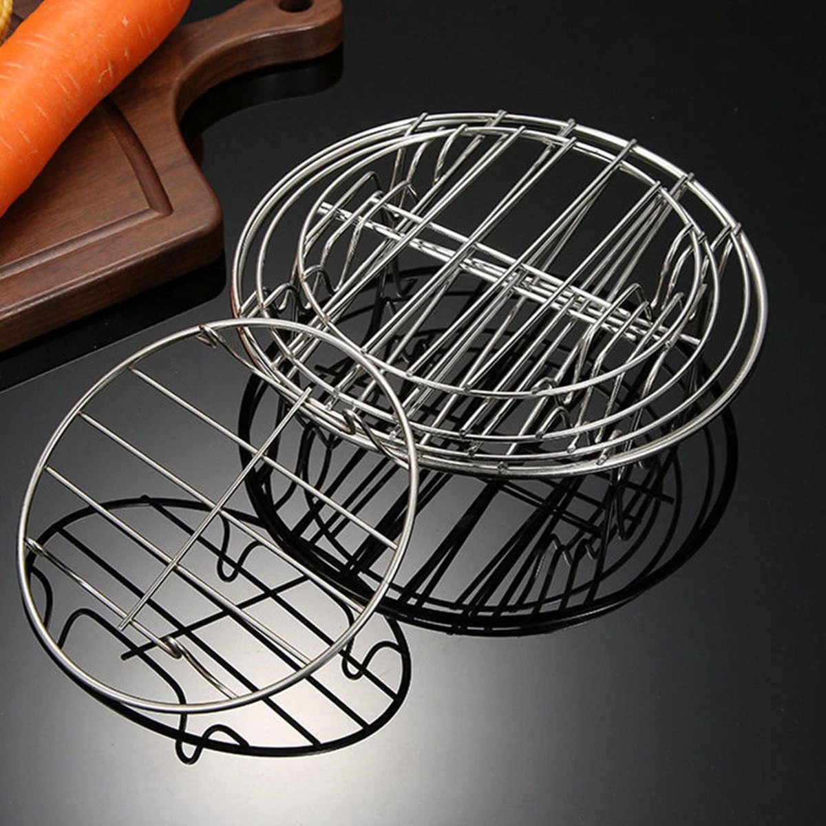 Steamer Rack Trivet with Handles Compatible with Instant Pot