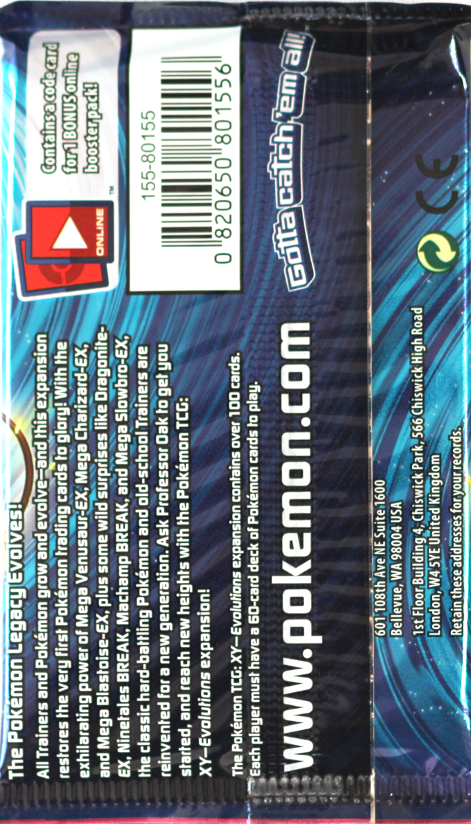 1x Pokemon XY Evolutions Booster Pack Unweighed TRUSTED SELLER! FREE SHIPPING! | eBay 1x Pokemon XY Evolutions Booster Pack Unweighed TRUSTED SELLER! FREE SHIPPING! | eBay