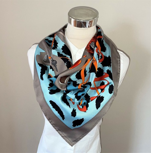 hermes scarf grey