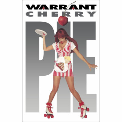 WARRANT - CHERRY PIE - FABRIC POSTER FLAG - 27x42 MUSIC TP274