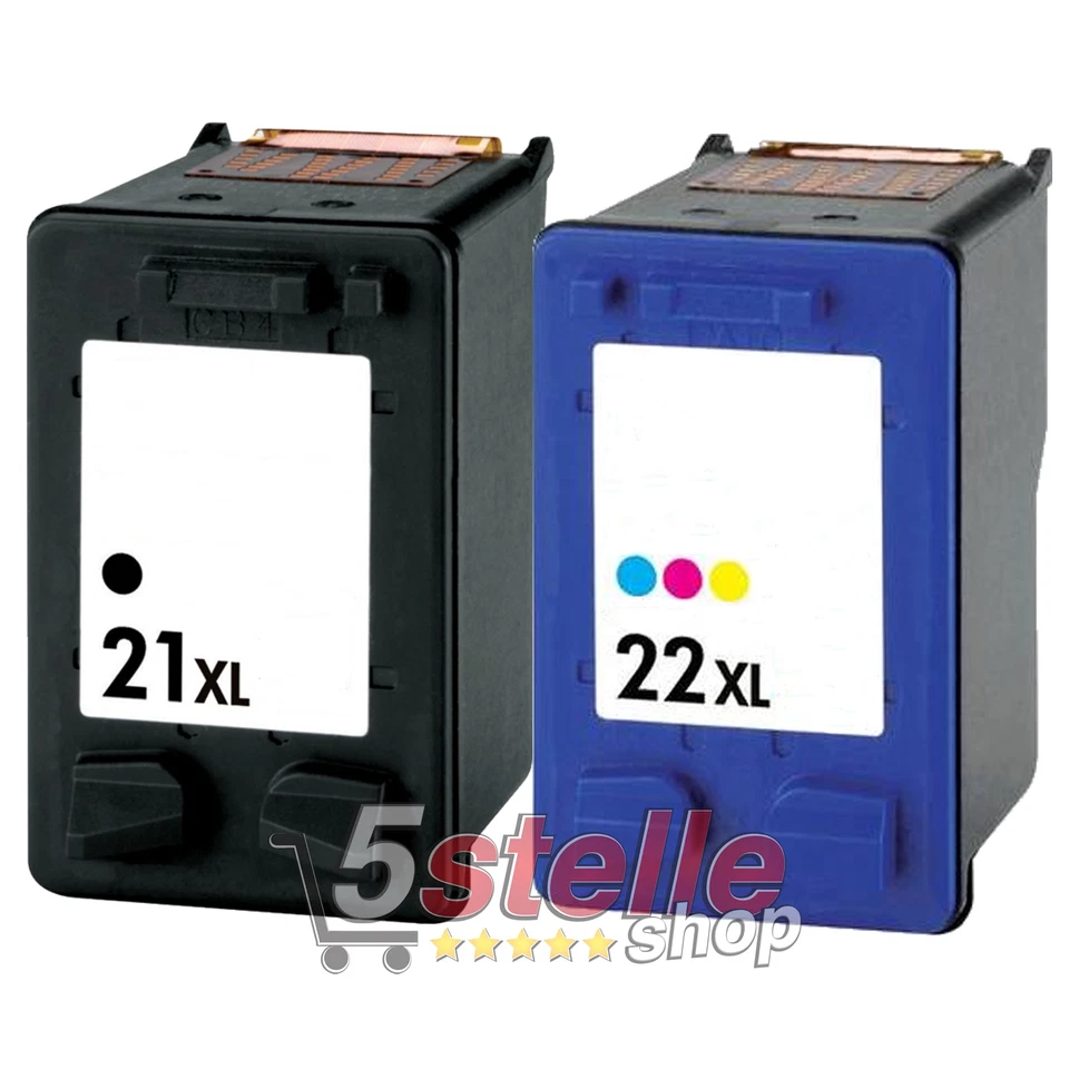 CARTUCCE NERO+COLORE XL PER HP DESKJET F380 F2100 F2110 F2120 F2128 F2140 F2180