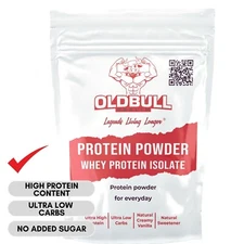 Old Bull Health  WPI PROTEIN (Isolate) 1KG Micro Filtered with 95% protein