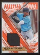 2019 Panini Elite Extra Edition Prospect Materials Orange Victor Victor Mesa