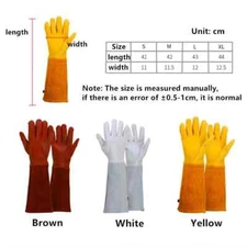 GARDEN GLOVES gauntlet long sleeves thorn rose cactus plant arm hand protection