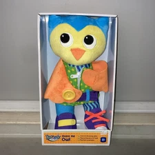 Kidoozie Dress Me Owl Doll Kids Dressing Skills Buttons Hook & Loop 15" New Box