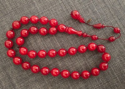 Amber Bakelite Islamic Prayer Beads Tasbih Tesbih Misbaha مسبحة