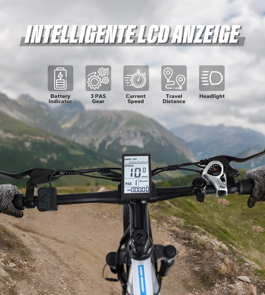 Bicicletta Elektrisch Fat Bike E-Bike Varun S26-1 48V 500W Reichweite 60-100 KM - Bild 2 von 4