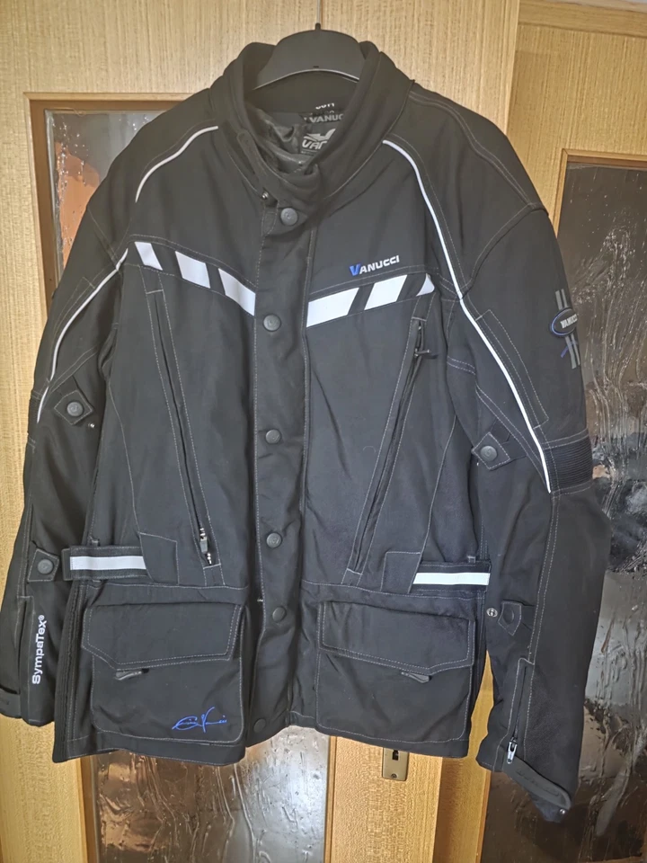 VANUCCI Herren Motorradjacke m.Protektoren Gr.66 Schwarz - Bild 1 von 4