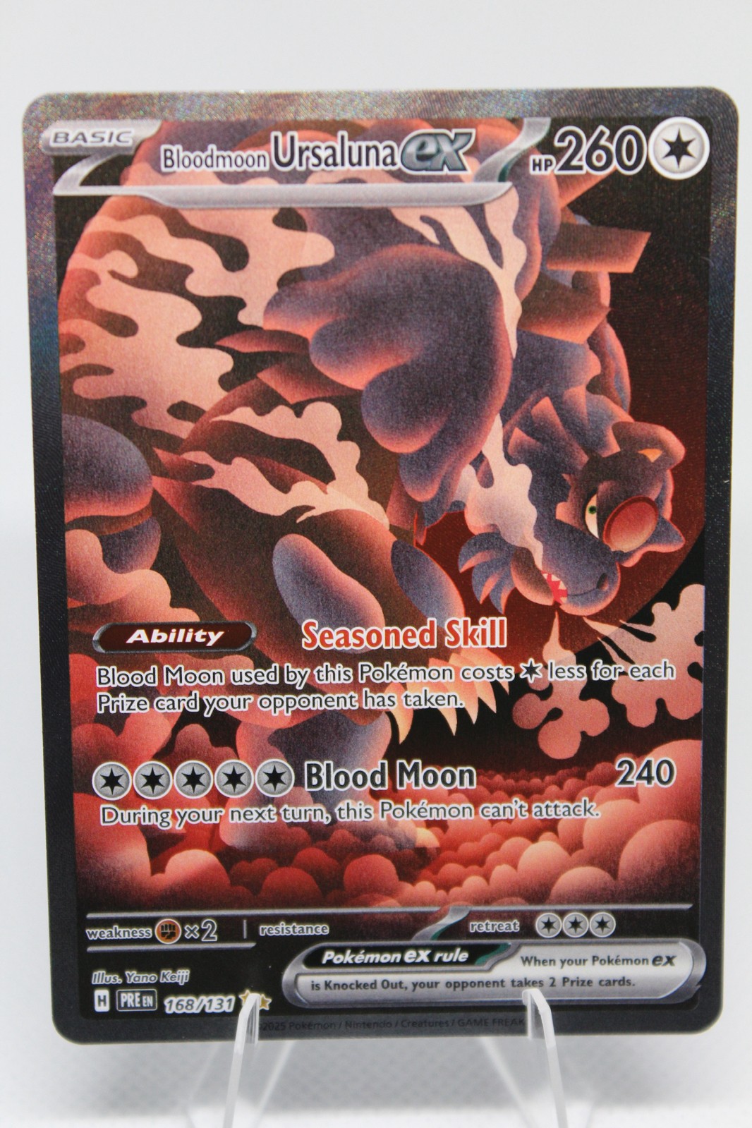 Bloodmoon Ursaluna ex 168/131 Sv: Prismatic Evolutions Holo