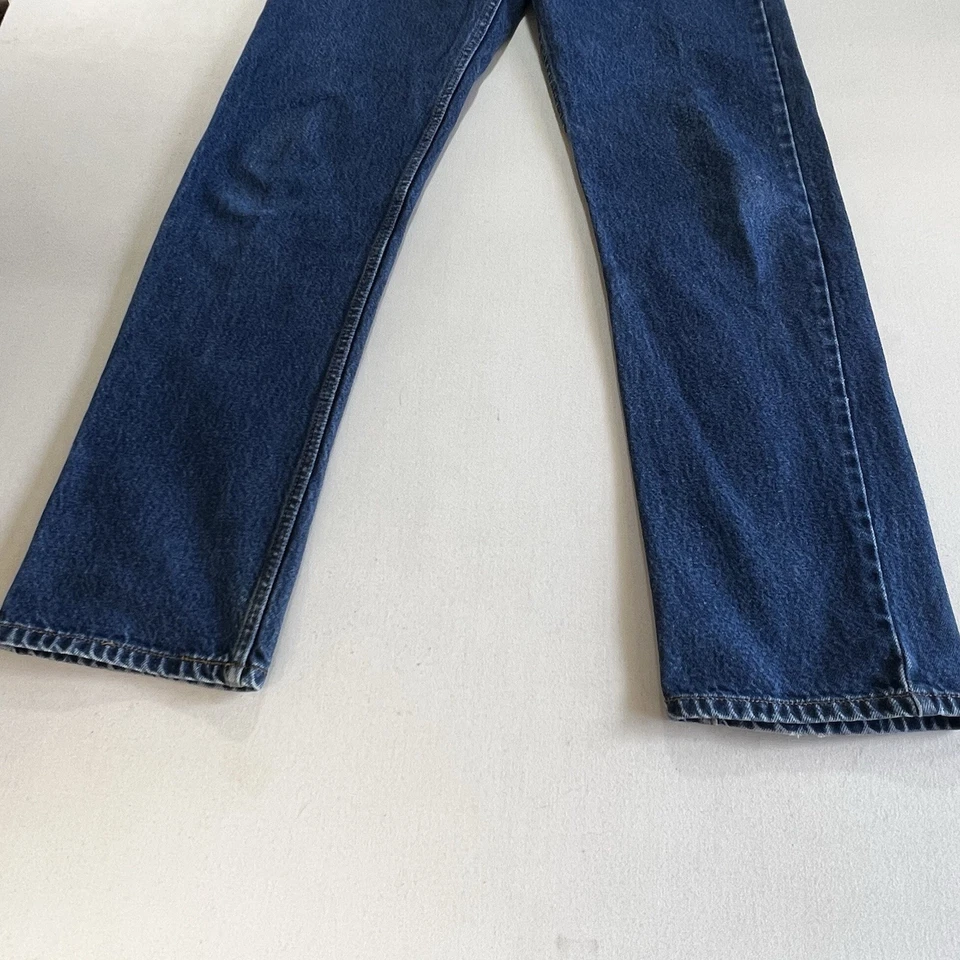 Jeans Levi's para hombre 33x34 505 pierna recta azul algodón denim Foto 3 de 4