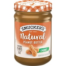 Smuckers Natural Peanut Butter, 16 Ounce