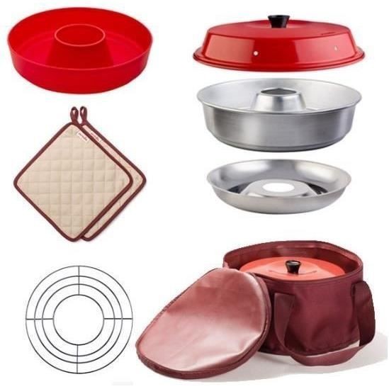 Pack d'accessoires de cuisine OMNIA - Four traditionnel portable en aluminium pour camping-car