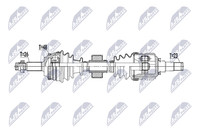 NTY Antriebswelle NPW-TY-242 FüR Toyota Corolla Verso VVT ZZE121_ ZZE121R