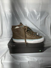 PF Flyer Men's Leather Hightops Brown Size 10- Lightly Used In Great Shape!!