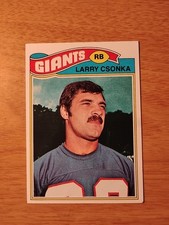 LARRY CSONKA 1977 TOPPS FOOTBALL CARD-#505-NY GIANTS-NFL HOFer 🏈🔥🏈🔥