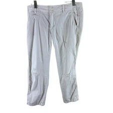 American Eagle Outfitters Cotton Distressed Lightweight Cropped Jeans Size 6