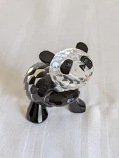 Swarovski crystal Mother Panda Bear figurine 181080 clear black no box 2018