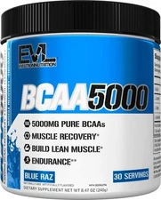 Evlution EVL BCAAs Amino Acids Powder - BCAA Powder Post Workout Recovery Drink