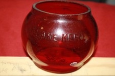 ADLAKE KERO Red RR Short Globe in Raised Relief / Marked Cnx CORNING MADE IN USA